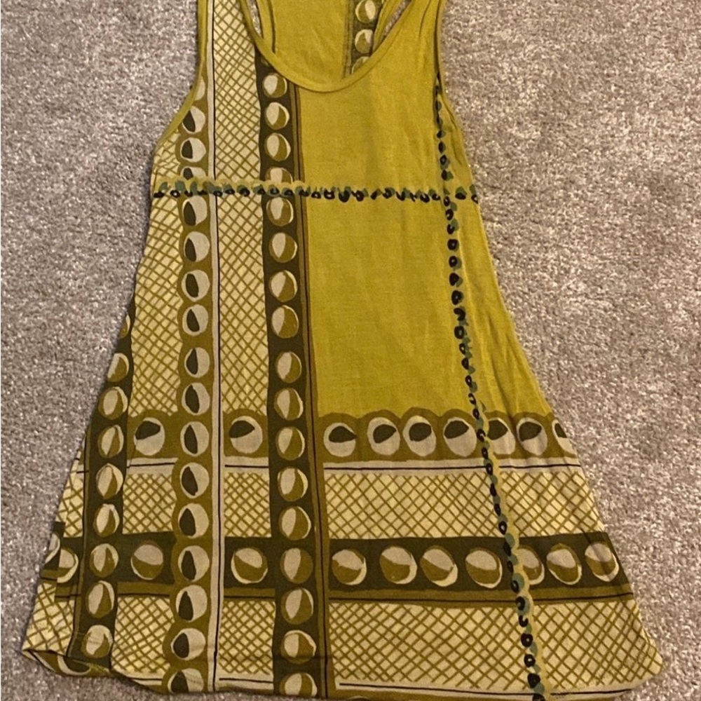 Burberry Olive and Brown Tank